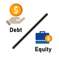 Debt to equity ratio company fundamental review metric by compare liabilities and shareholder value wealth