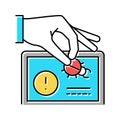 debug fixing color icon vector illustration Royalty Free Stock Photo