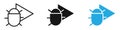 Debug icon vector