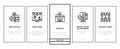 Debug Research And Fix Onboarding Icons Set Vector