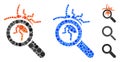 Debugger Explorer Mosaic Icon of Circles Royalty Free Stock Photo