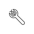 Debugging line icon Royalty Free Stock Photo
