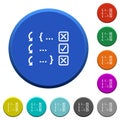 Debugging program beveled buttons
