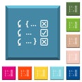 Debugging program white icons on edged square buttons