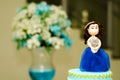 Debutante doll on the cake. Royalty Free Stock Photo