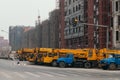 14,Dec,2014 - Beijing China,Yellow Crane trucks