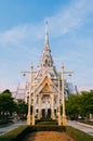 Grand architecture of Wat Sothon Wararam Worawihan, Chachoengsao, Thailand