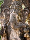 The Statue of Old Ganesha Carving in The Museum