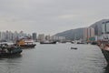 Hong Kong Castle Peak bay, Tuen Mun Typhoon Shelter, hk 17 Dec 2021 Royalty Free Stock Photo