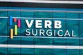 Dec 23, 2019 Santa Clara / CA / USA - Verb Surgical headquarters in Silicon Valley; Verb Surgical is a startup formed between