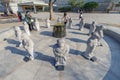 Dec 6, 2017 Tourist watching Chinese Zodiac Stone statue at Nat