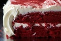 Decadent Cake red velvet. Generate Ai Royalty Free Stock Photo