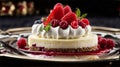 Decadent Cheesecake Delight: Indulge in Berry Bliss.