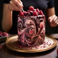 Decadent Chocolate Cake: Cocoa Richness & Raspberry Elegance