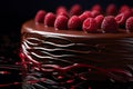 Decadent Chocolate Cake: Cocoa Richness & Raspberry Elegance