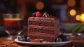 Decadent Chocolate Cake with Molten Cente