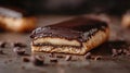 Chocolate Eclair Pastry With Custard Filling Close Up Royalty Free Stock Photo