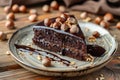 Decadent chocolate hazelnut cake
