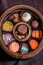 Decadent Delights: Exquisite View of an Exquisitely Detailed Belgian Chocolate Candy Box