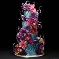 Decadent Marvel: An Exquisite Multi-tiered Wedding Cake