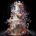 Decadent Marvel: An Exquisite Multi-tiered Wedding Cake