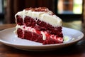 Decadent Red velvet cake. Generate ai