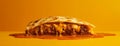 Decadent and Tempting Overstuffed Quesadilla Display Causing Hunger