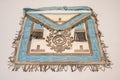 Decades old masonic apron Royalty Free Stock Photo