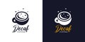 Decaf coffee logo