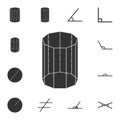 decagonal prism... icon. Detailed set of geometric figure. Premium graphic design. One of the collection icons for websites, web d