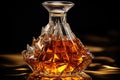 Rum scotch liquid bottle yellow alcohol drink beverage cognac glass whiskey brandy bourbon