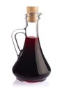 Decanter with red wine balsamic vinegar.