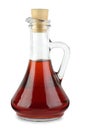 Decanter with red wine vinegar Royalty Free Stock Photo