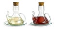 Decanter with vinegar isolated