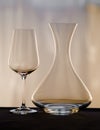 Decanter and wine glass Royalty Free Stock Photo