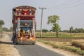 A Decated TRUCK on the roads of Cholistan