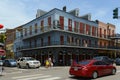 Decatur Street in French Quarter, New Orleans Royalty Free Stock Photo