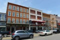 Decatur Street in French Quarter, New Orleans Royalty Free Stock Photo