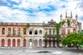 Decay of Caoutchouc Exchange Building in Manaus, Brazil. Lost places. Empty building Royalty Free Stock Photo