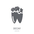 Decay icon. Trendy Decay logo concept on white background from D