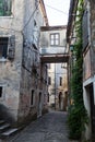 Decay in the old village Groznjan in Croatia