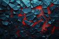 Decayed abstract crack background. Generate Ai