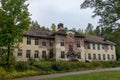 Decayed building used to be a mental institution Royalty Free Stock Photo