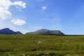 Decayed castle, Ardvreck Castle, on Loch Assynt in Highlands of Scotland Royalty Free Stock Photo