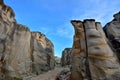 Decayed granite stone and canyon Royalty Free Stock Photo