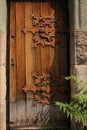 Decayed ornamental door Royalty Free Stock Photo