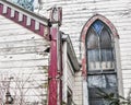 Decaying Church, Architecture, Urban Decay Royalty Free Stock Photo