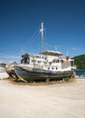 Decaying fishing boats