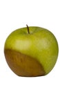 Decaying Granny Smith Apple Royalty Free Stock Photo