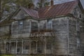Decaying old home in rural Virginia Royalty Free Stock Photo